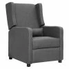 VidaXL Fauteuil inclinable Gris clair Tissu
