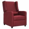VidaXL Fauteuil inclinable Rouge bordeaux Tissu