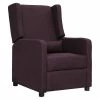 VidaXL Fauteuil inclinable Violet Tissu
