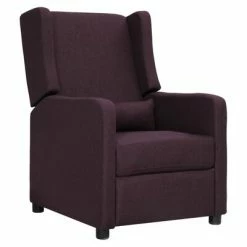 VidaXL Fauteuil inclinable Violet Tissu