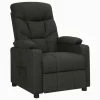 VidaXL Fauteuil inclinable Noir Tissu -Fauteuils Soldes image 1 339084