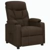 VidaXL Fauteuil inclinable Marron foncé Tissu 2 VidaXL Fauteuil inclinable Marron foncé Tissu -Fauteuils Soldes image 1 339087