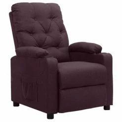 VidaXL Fauteuil inclinable Violet Tissu