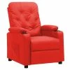 VidaXL Chaise inclinable Rouge Similicuir 1 VidaXL Chaise inclinable Rouge Similicuir -Fauteuils Soldes image 1 339127