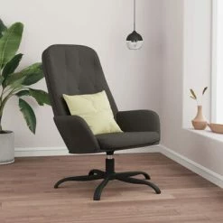 VidaXL Chaise de relaxation Gris foncé Velours 9 VidaXL Chaise de relaxation Gris foncé Velours -Fauteuils Soldes image 1 341206