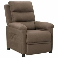 VidaXL Fauteuil inclinable Taupe Tissu