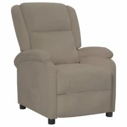 VidaXL Fauteuil inclinable Gris clair Velours