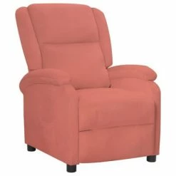 VidaXL Fauteuil inclinable Rose Velours