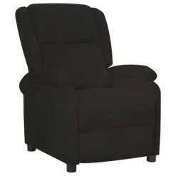 VidaXL Fauteuil inclinable Noir Velours