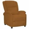 VidaXL Fauteuil inclinable Marron Velours
