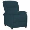 VidaXL Fauteuil inclinable Bleu Velours -Fauteuils Soldes image 1 342409
