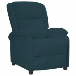 VidaXL Fauteuil inclinable Bleu Velours