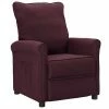 VidaXL Fauteuil inclinable Violet Tissu 2 VidaXL Fauteuil inclinable Violet Tissu -Fauteuils Soldes image 1 342441