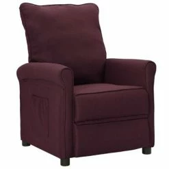 VidaXL Fauteuil inclinable Violet Tissu