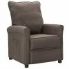 VidaXL Fauteuil inclinable Taupe Tissu 2 VidaXL Fauteuil inclinable Taupe Tissu -Fauteuils Soldes image 1 342442