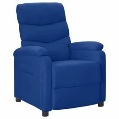 VidaXL Fauteuil inclinable Bleu Tissu