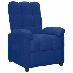 VidaXL Fauteuil inclinable Bleu Tissu