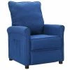 VidaXL Fauteuil inclinable Bleu Tissu -Fauteuils Soldes image 1 342751