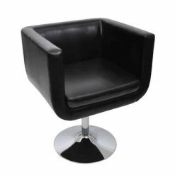 VidaXL Chaise de bar Noir Similicuir