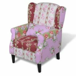 VidaXL Fauteuil avec design de patchwork Tissu