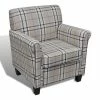 VidaXL Fauteuil avec coussin Crème Tissu 2 VidaXL Fauteuil avec coussin Crème Tissu -Fauteuils Soldes image 2 240978