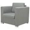 VidaXL Fauteuil Gris clair Tissu -Fauteuils Soldes image 2 243579