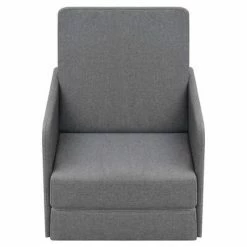 VidaXL Fauteuil convertible Gris clair Tissu -Fauteuils Soldes image 2 243648