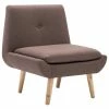 VidaXL Fauteuil sans accoudoirs Marron Tissu -Fauteuils Soldes image 2 246985