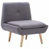 VidaXL Fauteuil sans accoudoirs Gris clair Tissu -Fauteuils Soldes image 2 246988