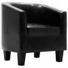 VidaXL Fauteuil Noir Similicuir -Fauteuils Soldes image 2 248051