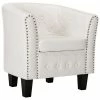 VidaXL Fauteuil Blanc Similicuir -Fauteuils Soldes image 2 248067