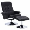 VidaXL Fauteuil inclinable avec repose-pied Noir Similicuir 1 VidaXL Fauteuil inclinable avec repose-pied Noir Similicuir -Fauteuils Soldes image 2 248487