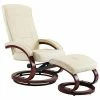 VidaXL Fauteuil inclinable avec repose-pied Crème Similicuir -Fauteuils Soldes image 2 248600