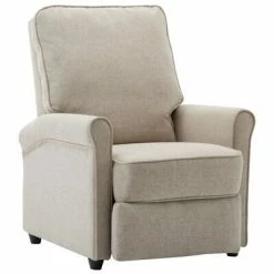 VidaXL Fauteuil inclinable TV Crème Tissu