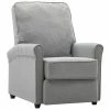VidaXL Fauteuil inclinable TV Gris clair Tissu -Fauteuils Soldes image 2 248666