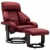 VidaXL Fauteuil TV avec repose-pied Rouge bordeaux Similicuir 2 VidaXL Fauteuil TV avec repose-pied Rouge bordeaux Similicuir -Fauteuils Soldes image 2 248677