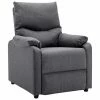 VidaXL Fauteuil TV Gris foncé Tissu -Fauteuils Soldes image 2 248687