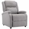 VidaXL Fauteuil inclinable TV Gris clair Tissu -Fauteuils Soldes image 2 248694
