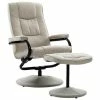 VidaXL Fauteuil inclinable avec repose-pied Crème Tissu -Fauteuils Soldes image 2 249310