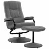 VidaXL Fauteuil inclinable avec repose-pied Gris clair Tissu -Fauteuils Soldes image 2 249311