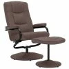 VidaXL Fauteuil inclinable avec repose-pied Marron Tissu 2 VidaXL Fauteuil inclinable avec repose-pied Marron Tissu -Fauteuils Soldes image 2 249313