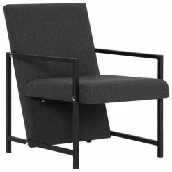 VidaXL Fauteuil Gris Tissu