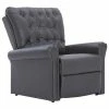 VidaXL Chaise inclinable Gris Similicuir -Fauteuils Soldes image 2 282168