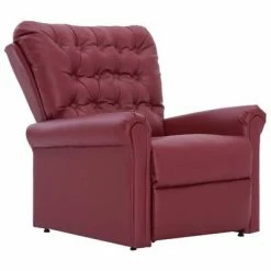 VidaXL Chaise inclinable Rouge bordeaux Similicuir