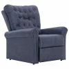 VidaXL Chaise inclinable Gris Similicuir daim