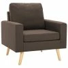 VidaXL Fauteuil Marron Tissu -Fauteuils Soldes image 2 288695