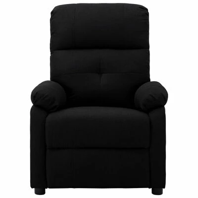 VidaXL Fauteuil inclinable Noir Tissu 4 VidaXL Fauteuil inclinable Noir Tissu – Image 2