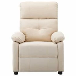VidaXL Fauteuil inclinable Crème Tissu 9 VidaXL Fauteuil inclinable Crème Tissu -Fauteuils Soldes image 2 289671