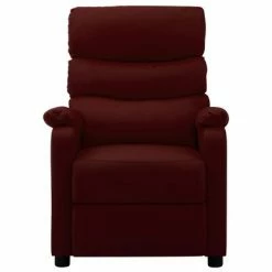 VidaXL Fauteuil inclinable Rouge bordeaux Similicuir -Fauteuils Soldes image 2 289686