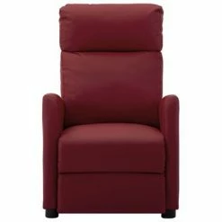VidaXL Fauteuil inclinable Rouge bordeaux Similicuir -Fauteuils Soldes image 2 289720